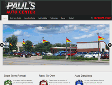 Tablet Screenshot of paulsautocenters.com
